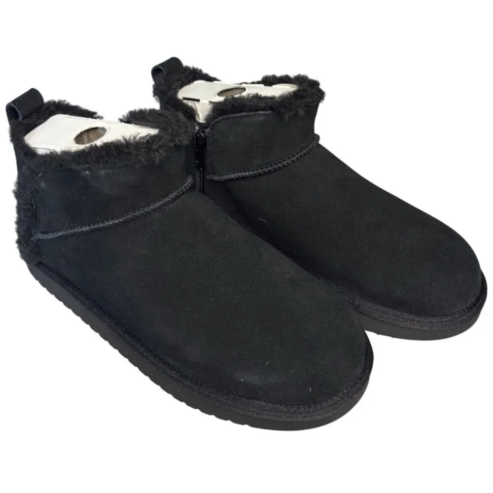 Koolaburra by UGG Koola Kids Ultra Mini Black Suede Boot Size 5 New In Box